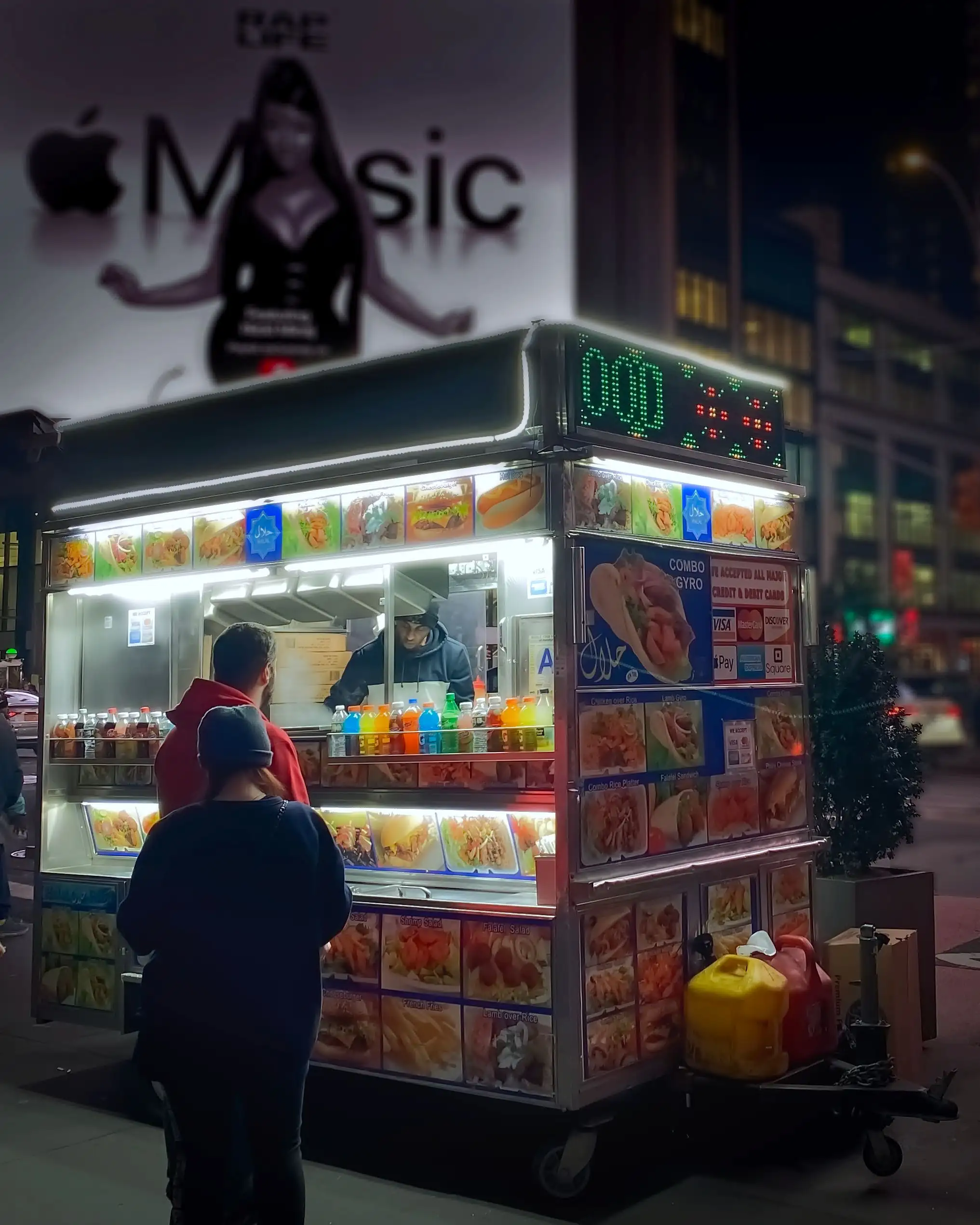 hot dog stand in nyc