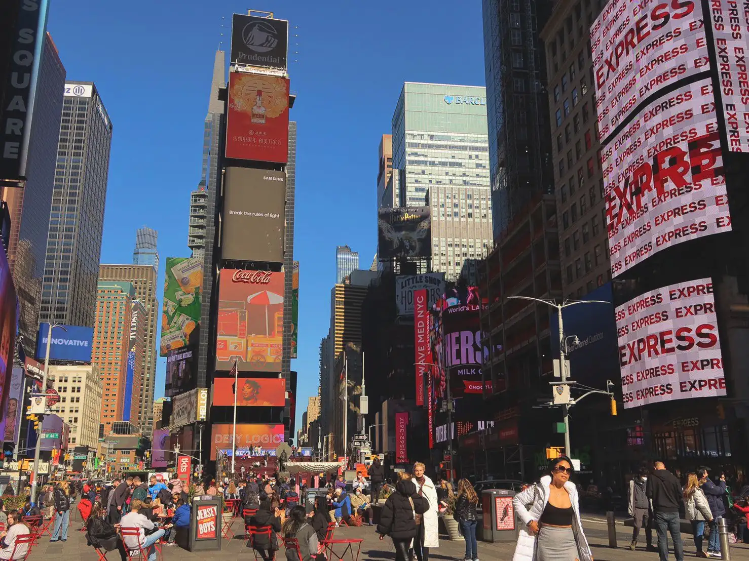 Time square during the day