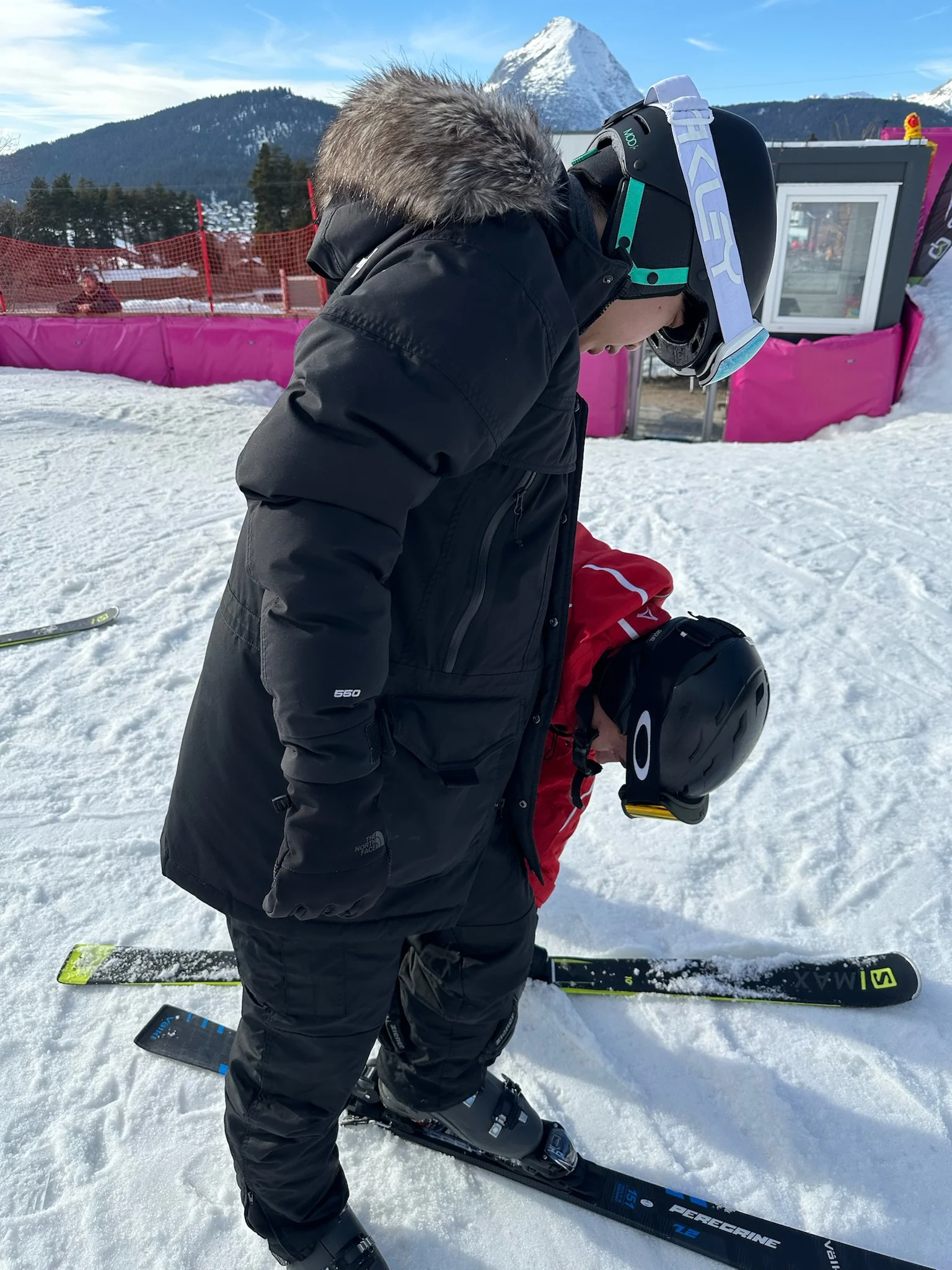 第一次穿上雪板的我 第一次穿上雪板的我