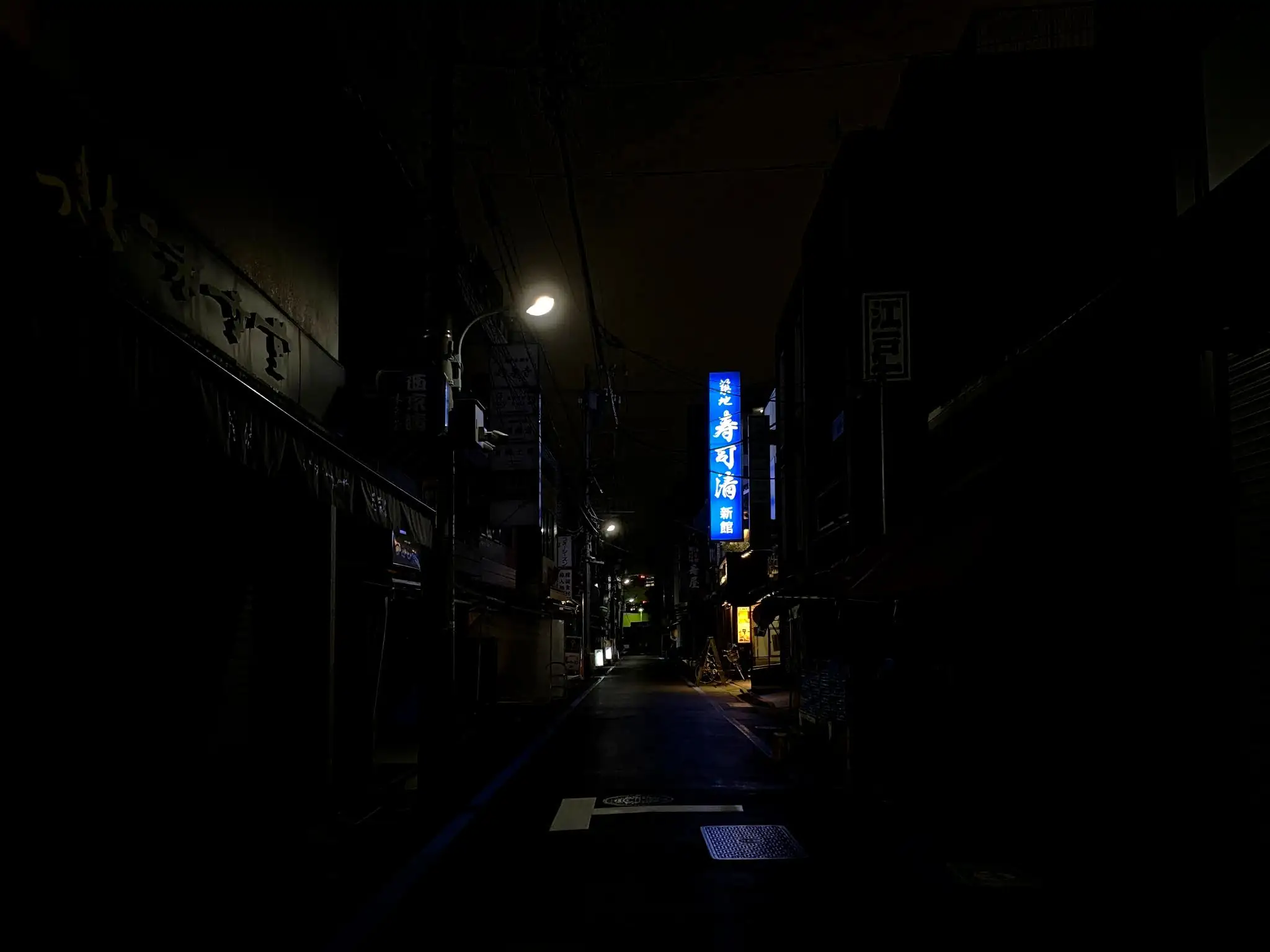 夜晚的築地市場